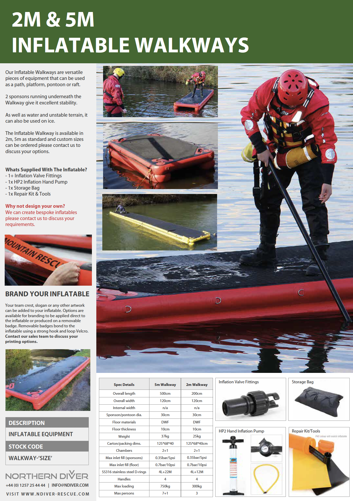 Inflatable Walkway Datasheet