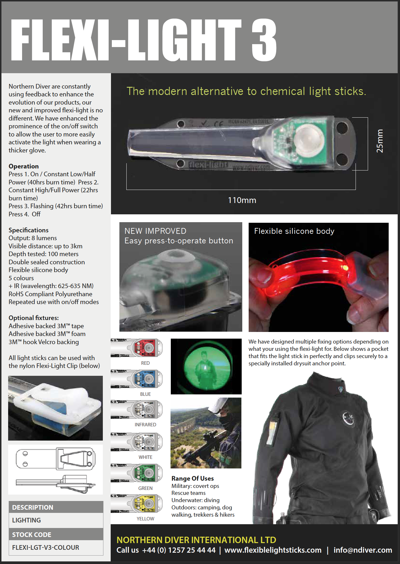 V3 Flexi-Light Std Data Sheet