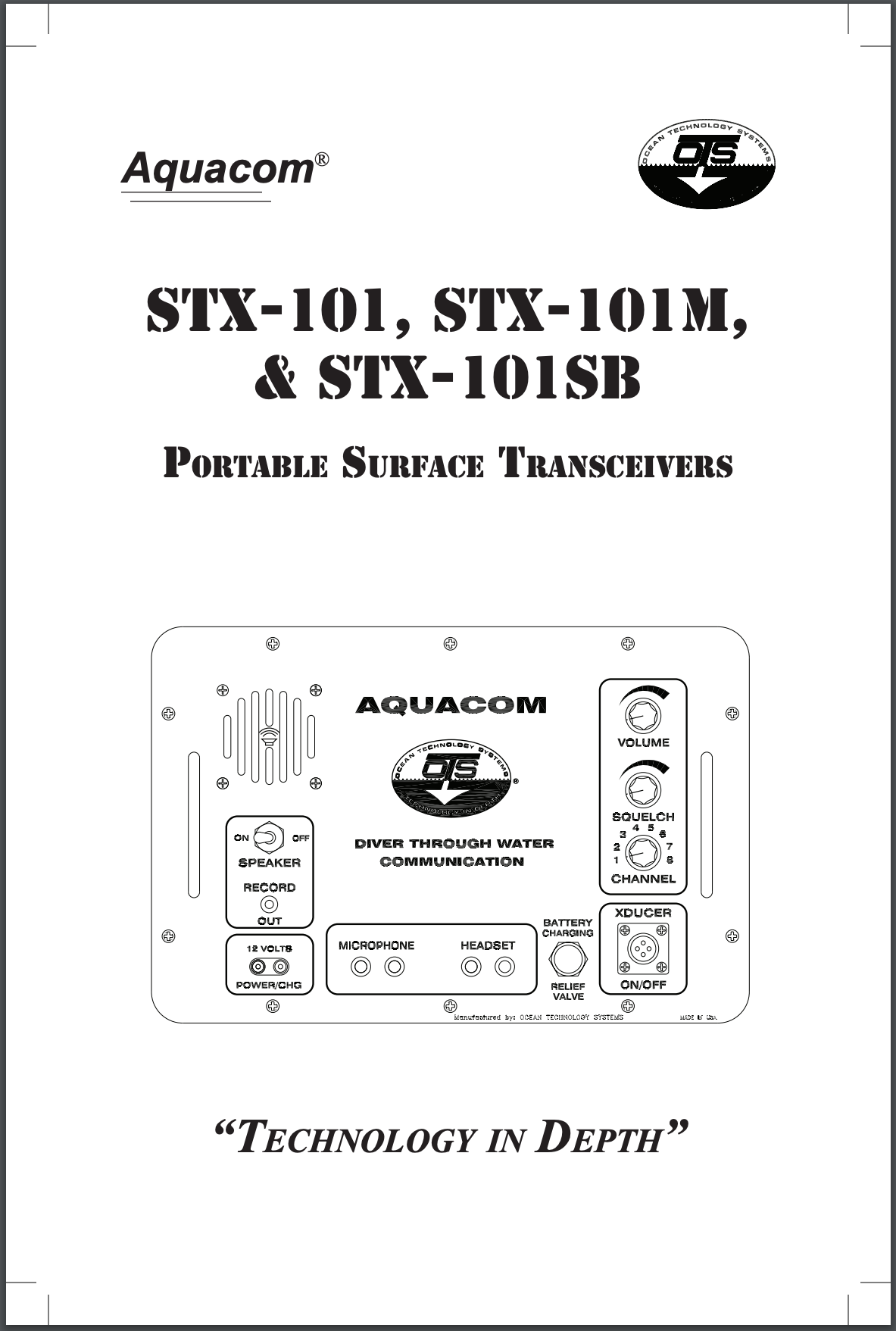 Aquacom® STX-101 User Manual