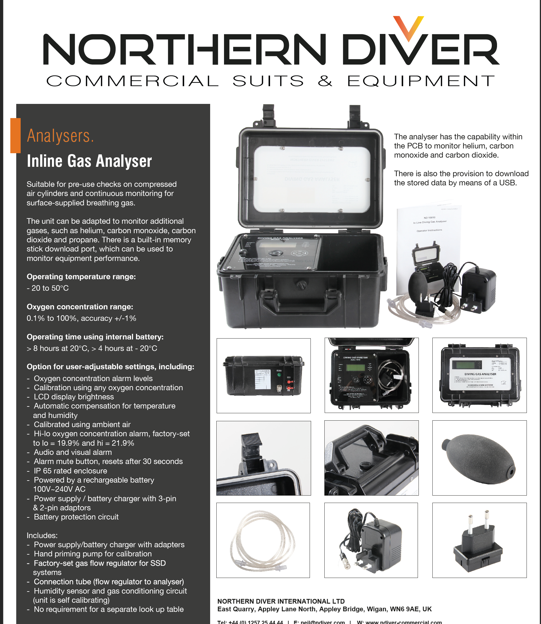 Inline Gas Analyser Datasheet