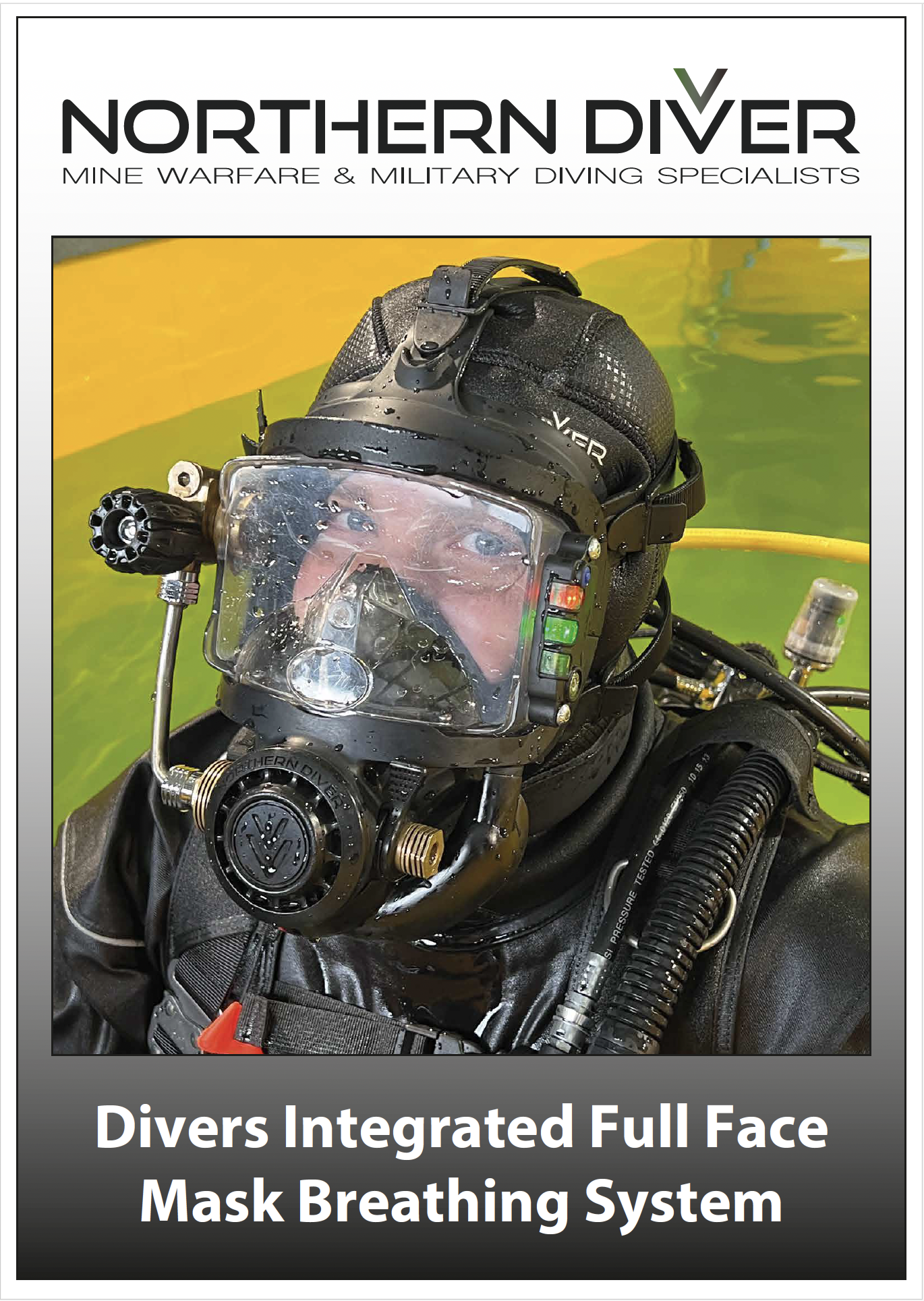 Divers Integrated Full Face Mask Breathing System  