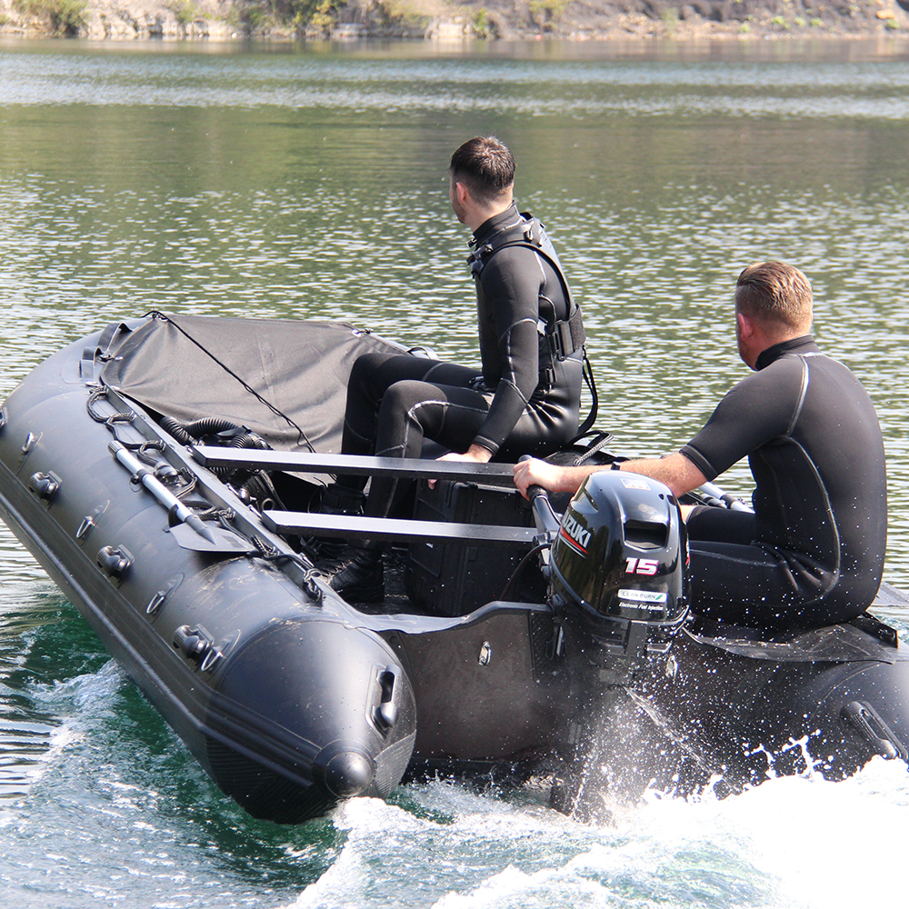 Durable inflatable boat used for military operations